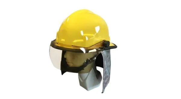 Casco de bombero con escudo facial — LGA Querétaro
