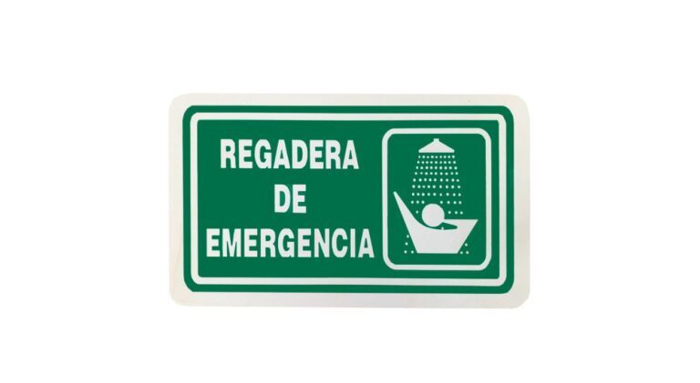 Señal regadera de emergencia NOM — LGA Querétaro