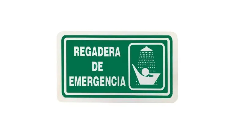 Señal regadera de emergencia NOM — LGA Querétaro