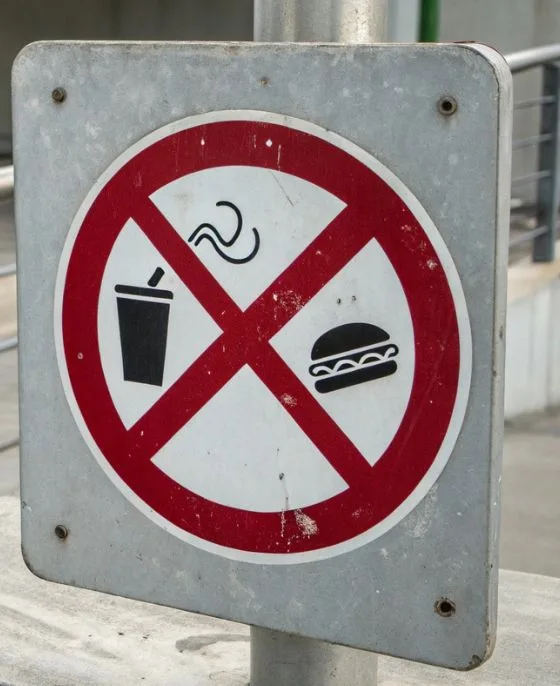 Señalización de prohibición NOM — LGA Querétaro